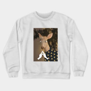 Mythical Deer with hands Crewneck Sweatshirt